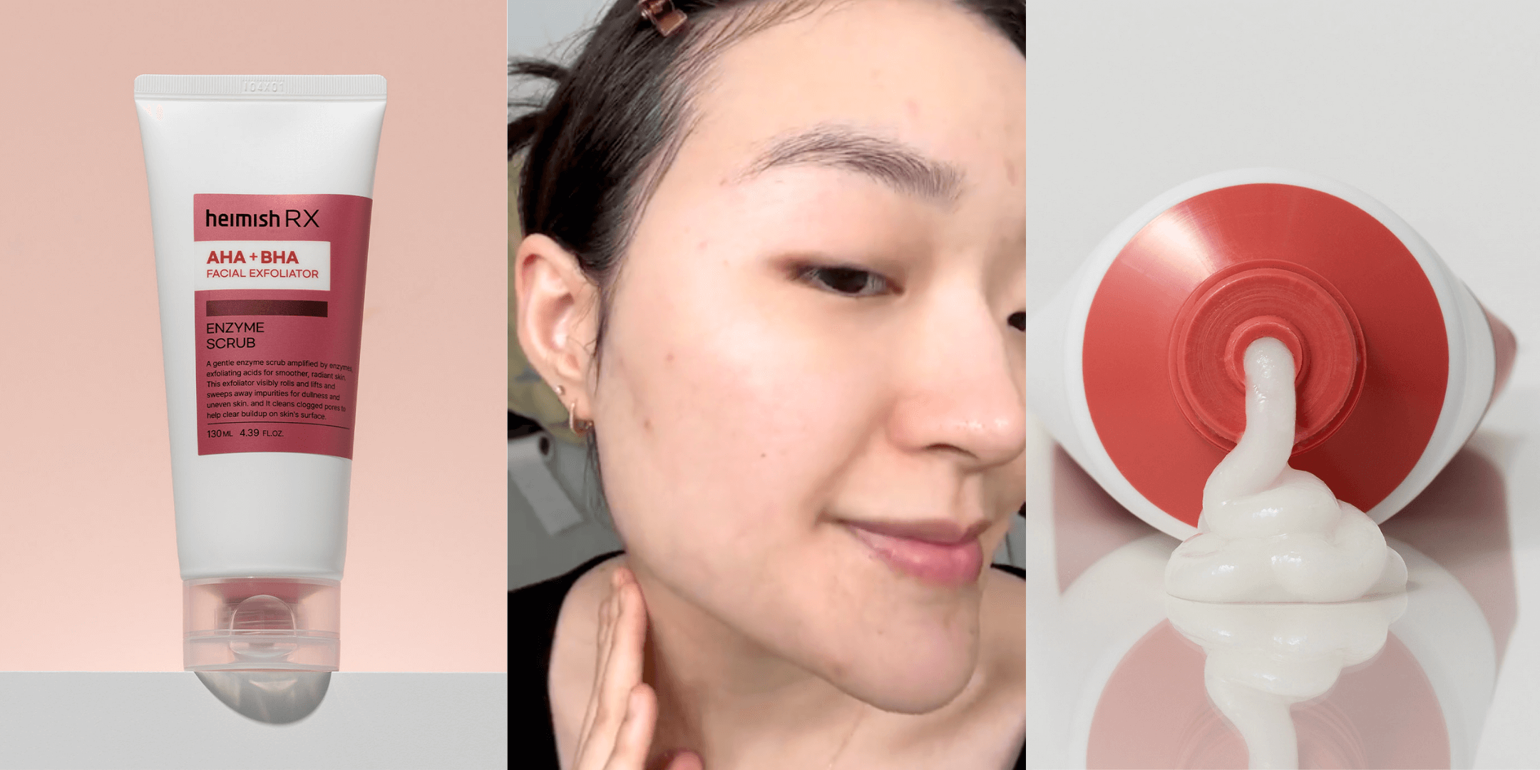 Ohlolly Blog - Porefection in a Tube: Heimish RX AHA + BHA Enzyme Scrub Review