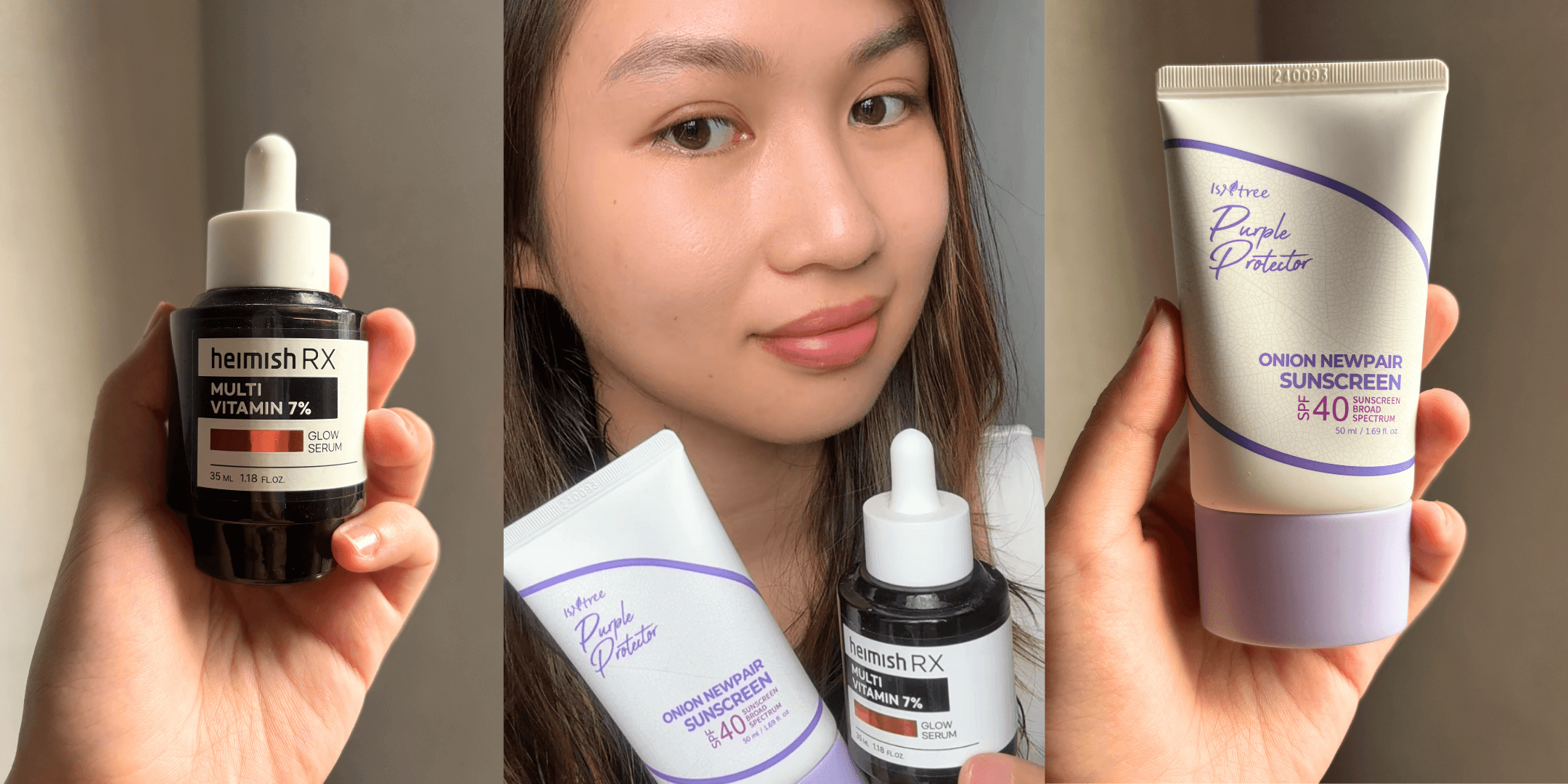 Heimish RX Multi Vitamin Glow Serum_Isntree Onion Newpair Sunscreen_Ohlolly Blog