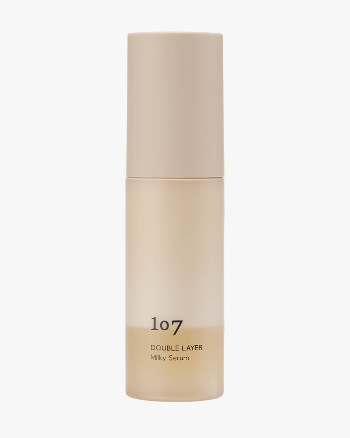 107 Double Layer Milky Serum bottle against a white background.