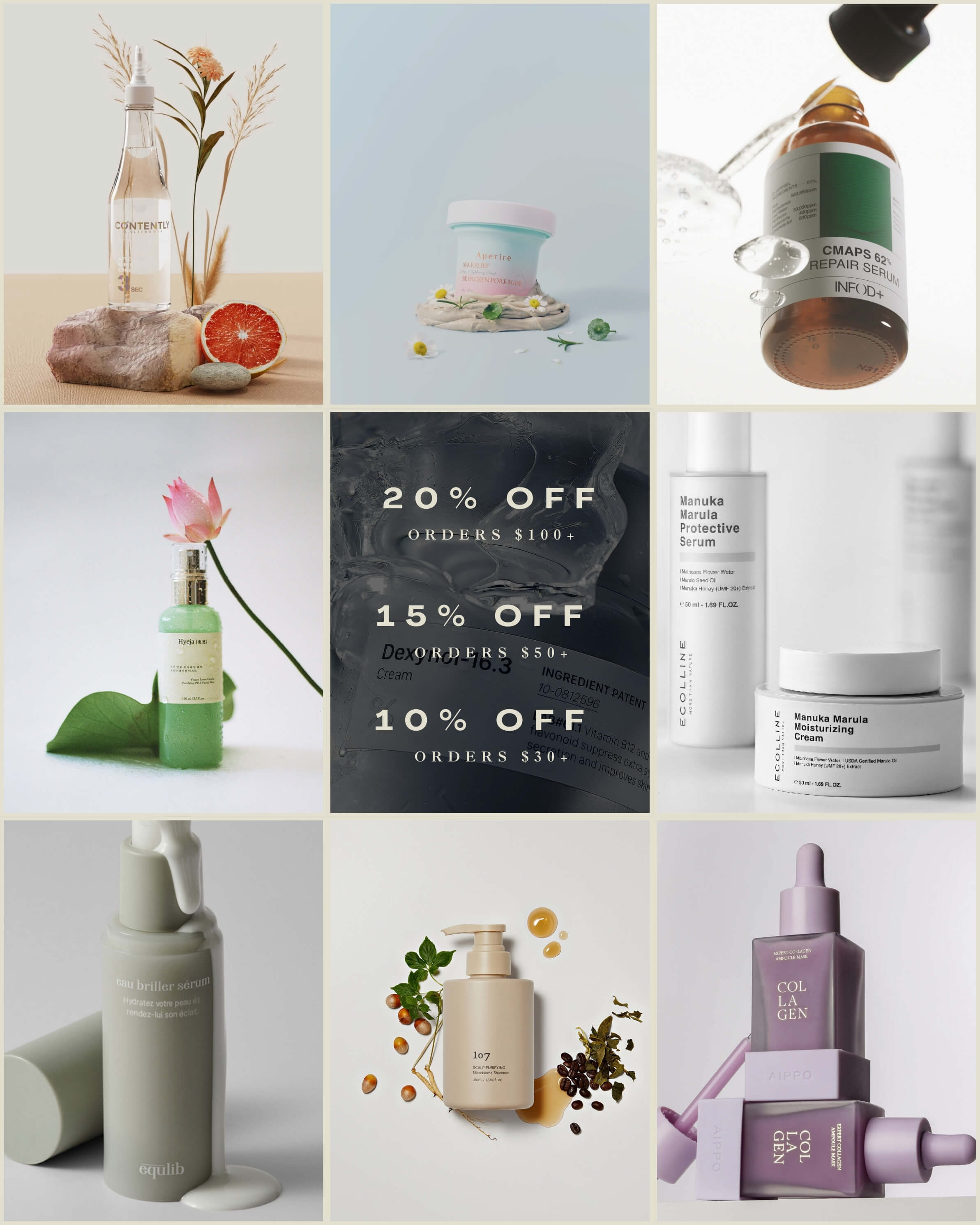 Ohlolly Shop More Save More Tiered Discount Home Page Mobile Showing Lots of different product photos