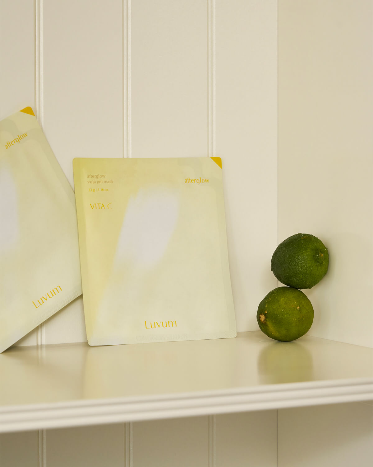 Luvum Afterglow Yuja Gel Mask_Brightening Vitamin C Overnight Hydrogel Mask x5