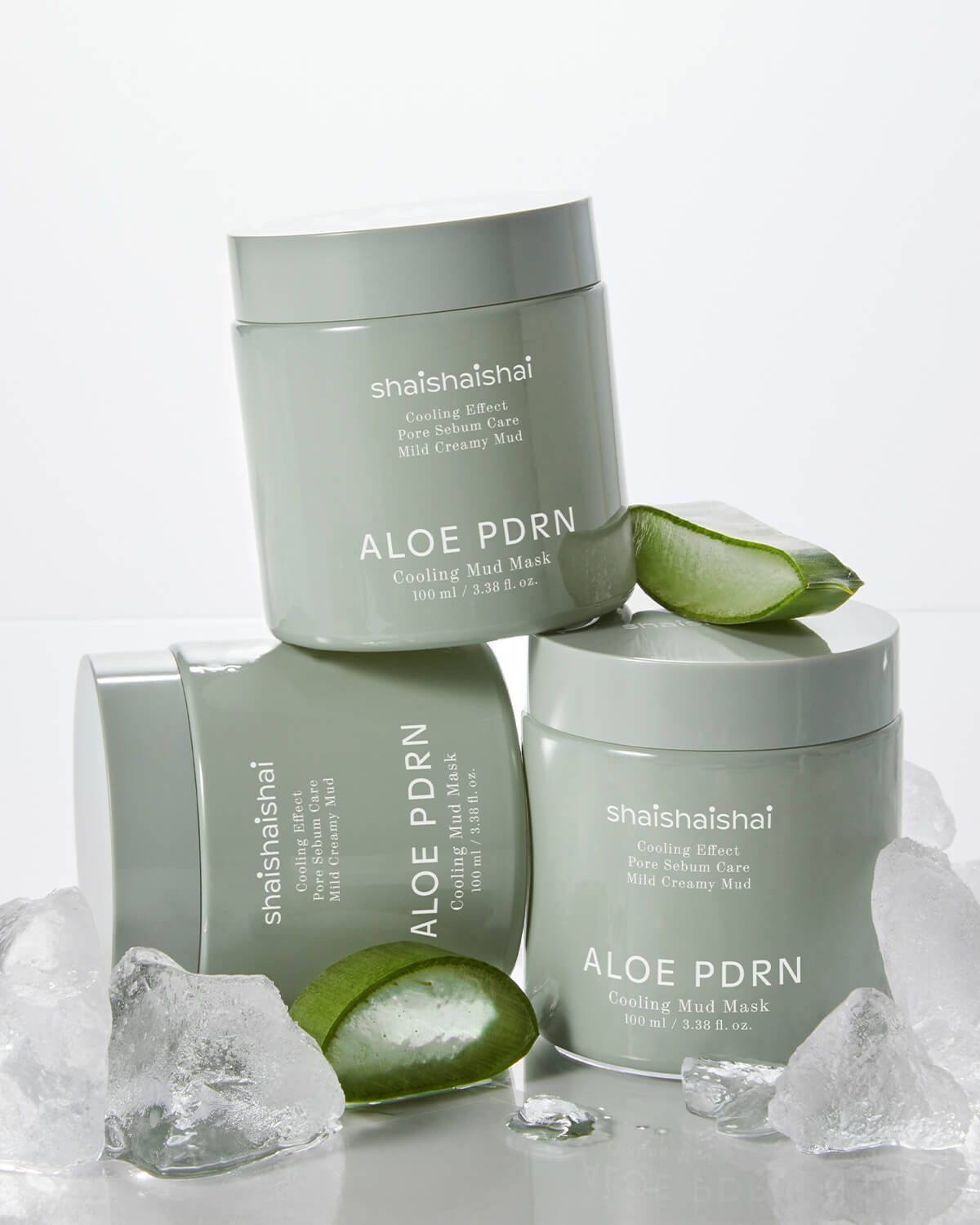shaishaishai Aloe PDRN Cooling Mud Mask_Instant Cooling Wash-Off Mask for Pore-Care & Post-Sun Recovery