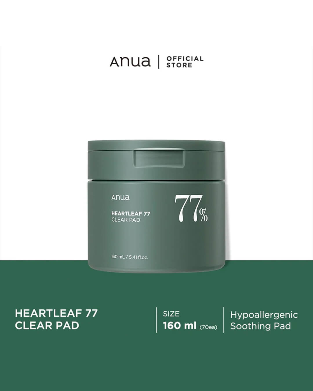 Ohlolly K-Beauty Anua Heartleaf Toner Pad