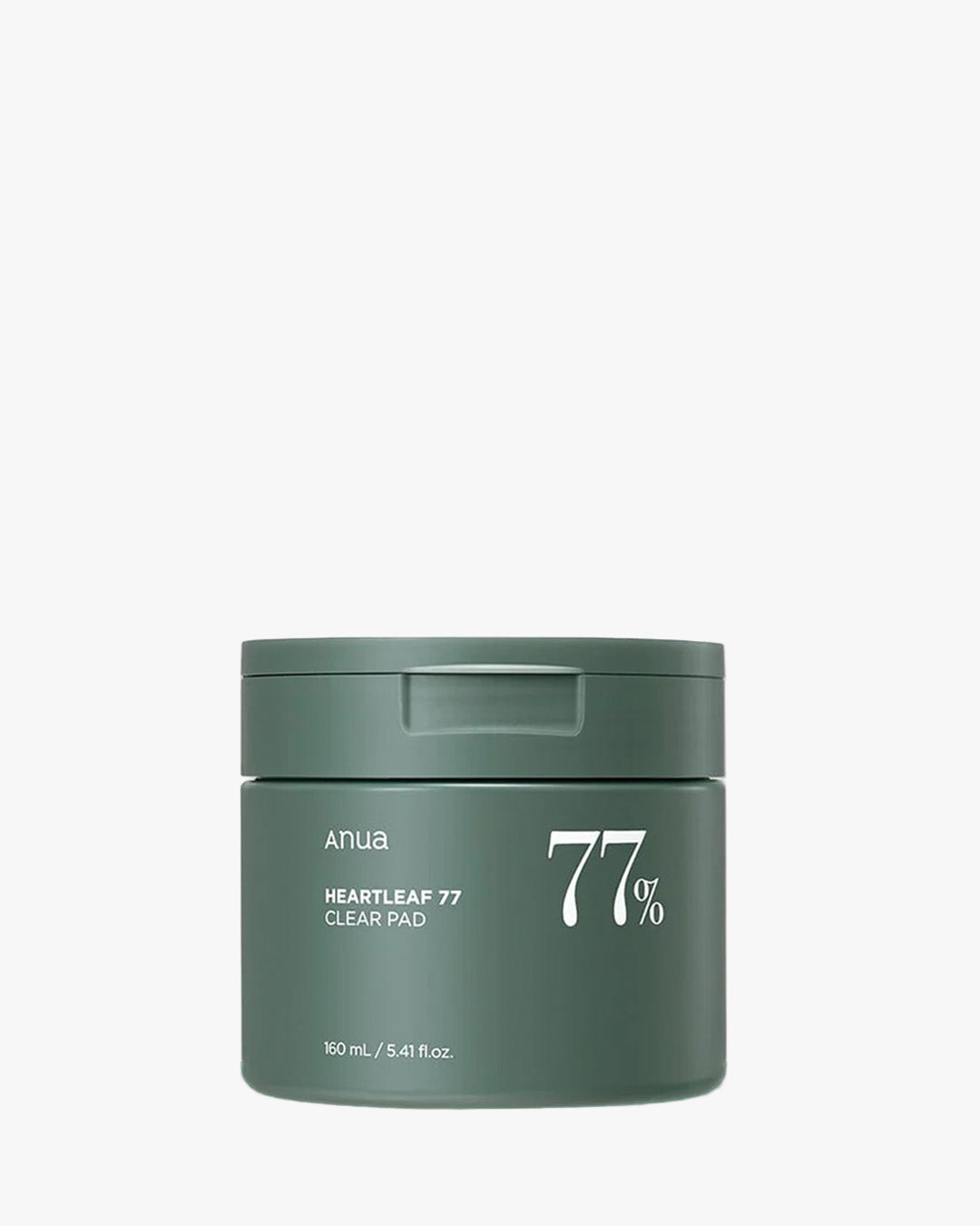 Anua Heartleaf 77 Clear Pad, 160ml. Calming and exfoliating pads with 77% Heartleaf extract for daily pore care.