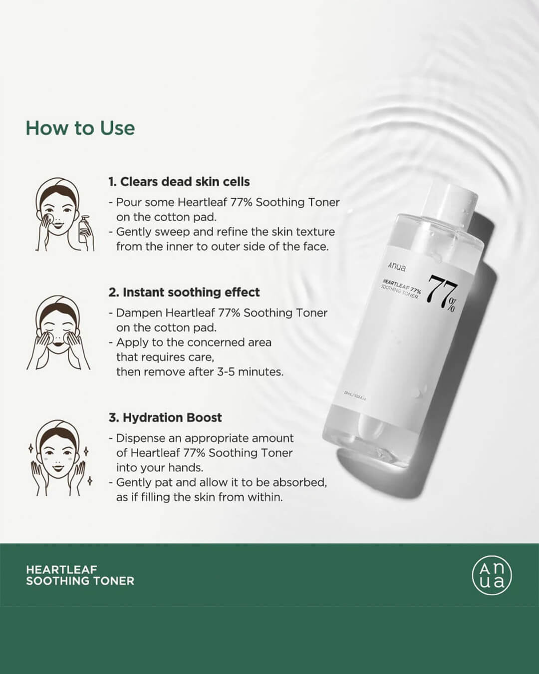 Ohlolly Korena Skincare Online Heartleaf 77 Soothing Toner