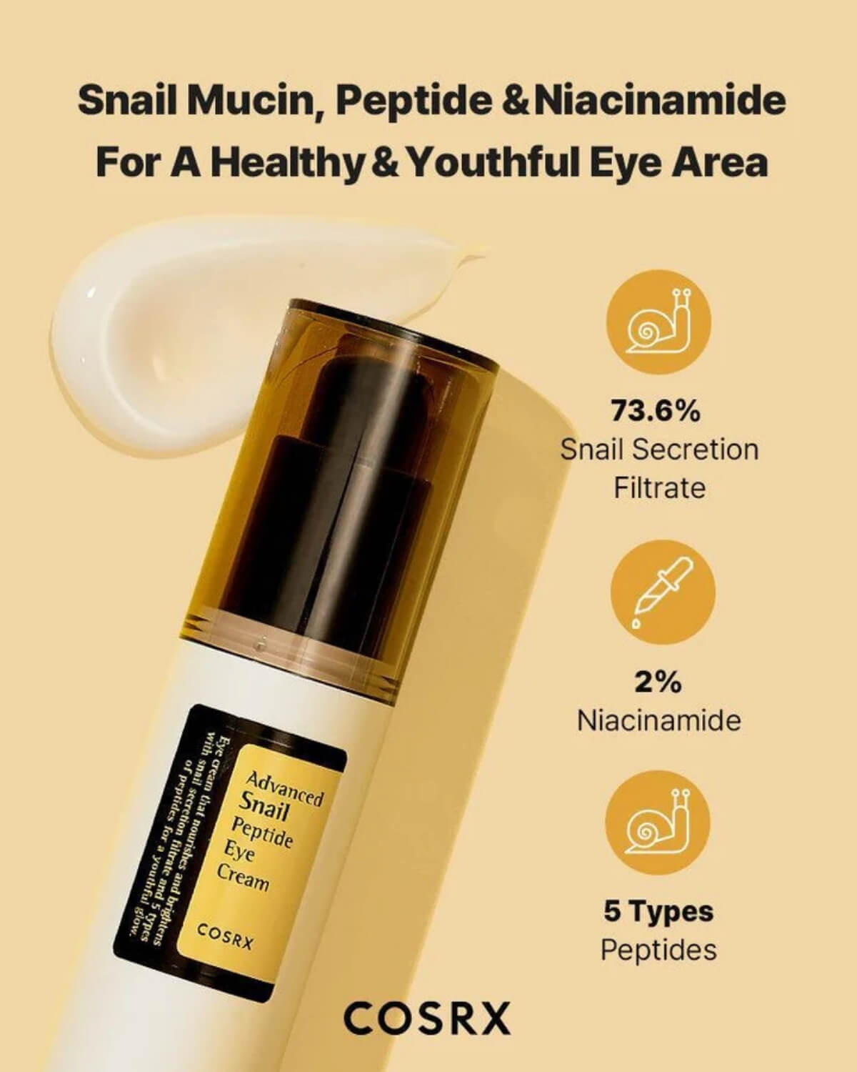 Cosrx Advanced Snail Peptide Eye Cream_Brightening and Rejuvenating Eye Cream