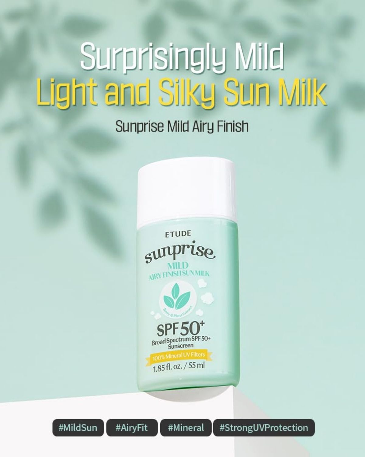 Ohlolly K-Beauty Skincare Etude Sunprise Mild Airy Finish SPF50+