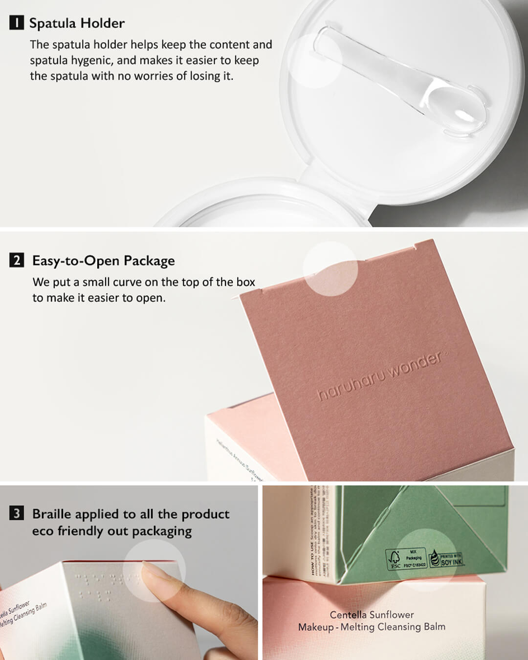 Ohlolly K-Beauty Skincare Haruharu Wonder Centella Sunflower Makeup Melting Cleansing Balm