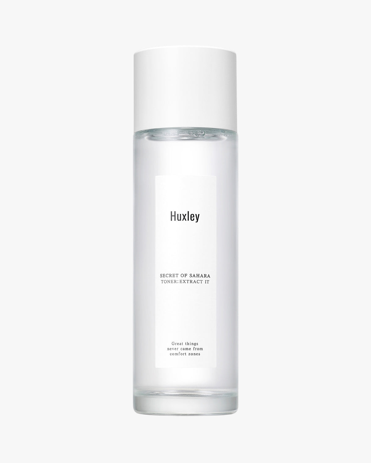 Huxley Secret of Sahara Toner: Extract It. Hydrating and balancing K-Beauty facial toner for pre-moisturizer step.