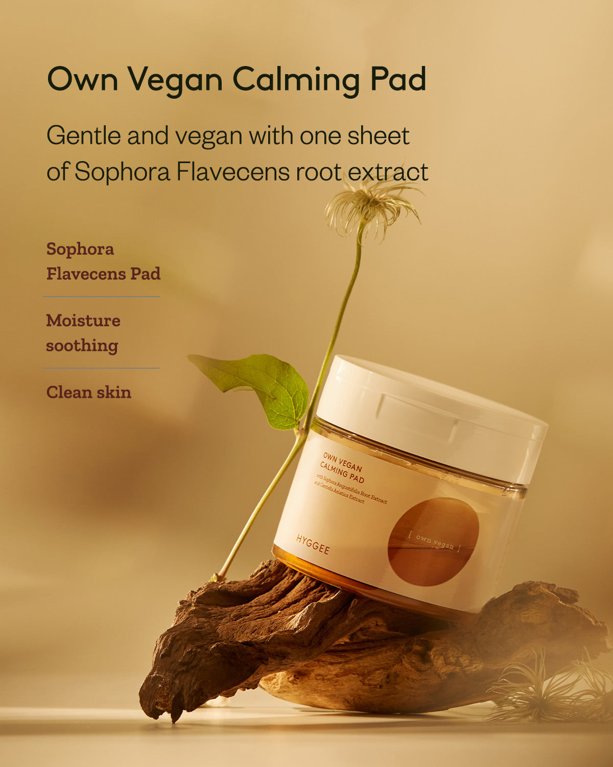 Hyggee Own Vegan Calming Pad_Vegan Toner Pads for Hydration & Soothing Care