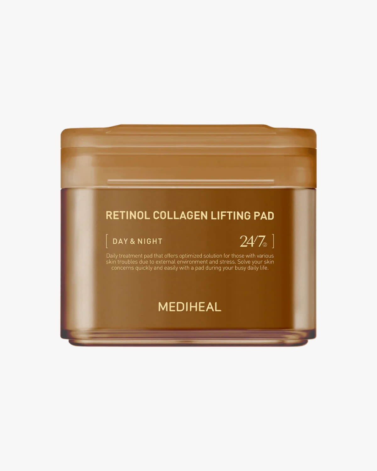 Mediheal Retinol Collagen Lifting Pad_Repairing, Firming & Collagen-boosting Treatment, hero image on a white background