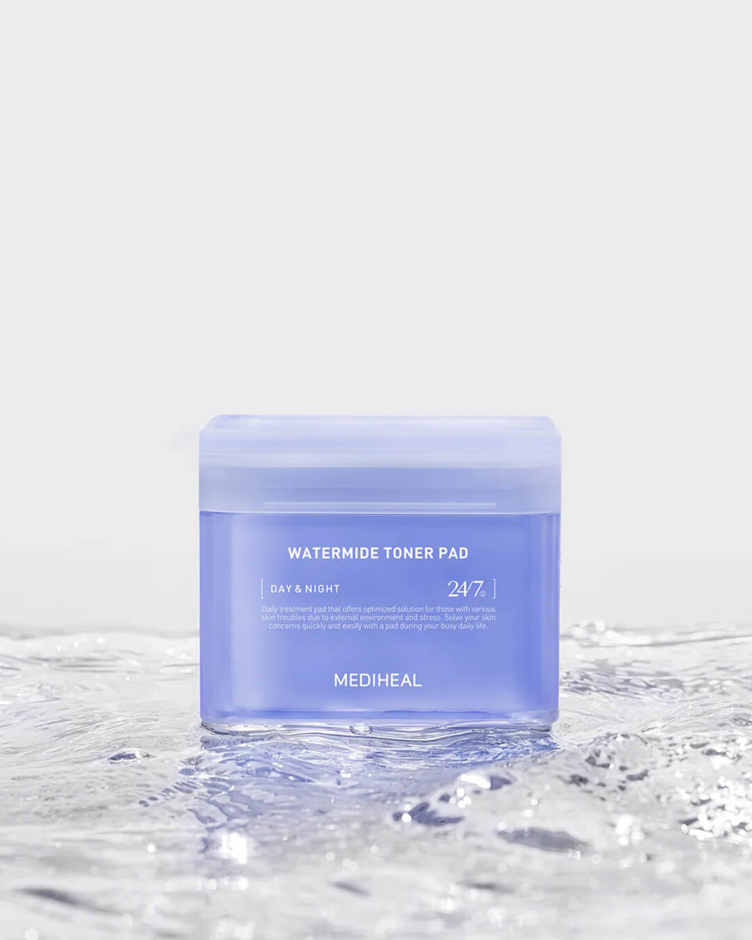 Mediheal Watermide Toner Pad_Hydrating & De-puffing Treatment Mask Pad, product image on a white background
