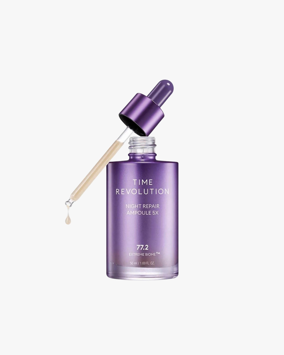 Missha Time Revolution Night Repair Ampoule 5X, hero image on a white background