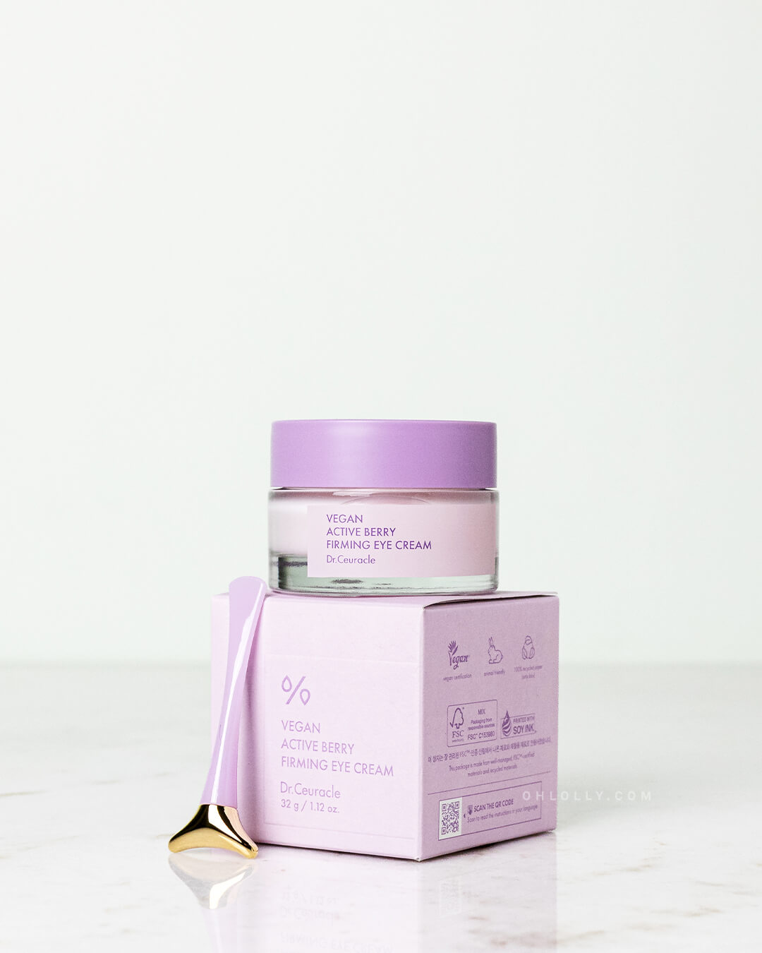 Ohlolly Korean Skincare Dr. Ceuracle Vegan Active Berry Firming Eye Cream