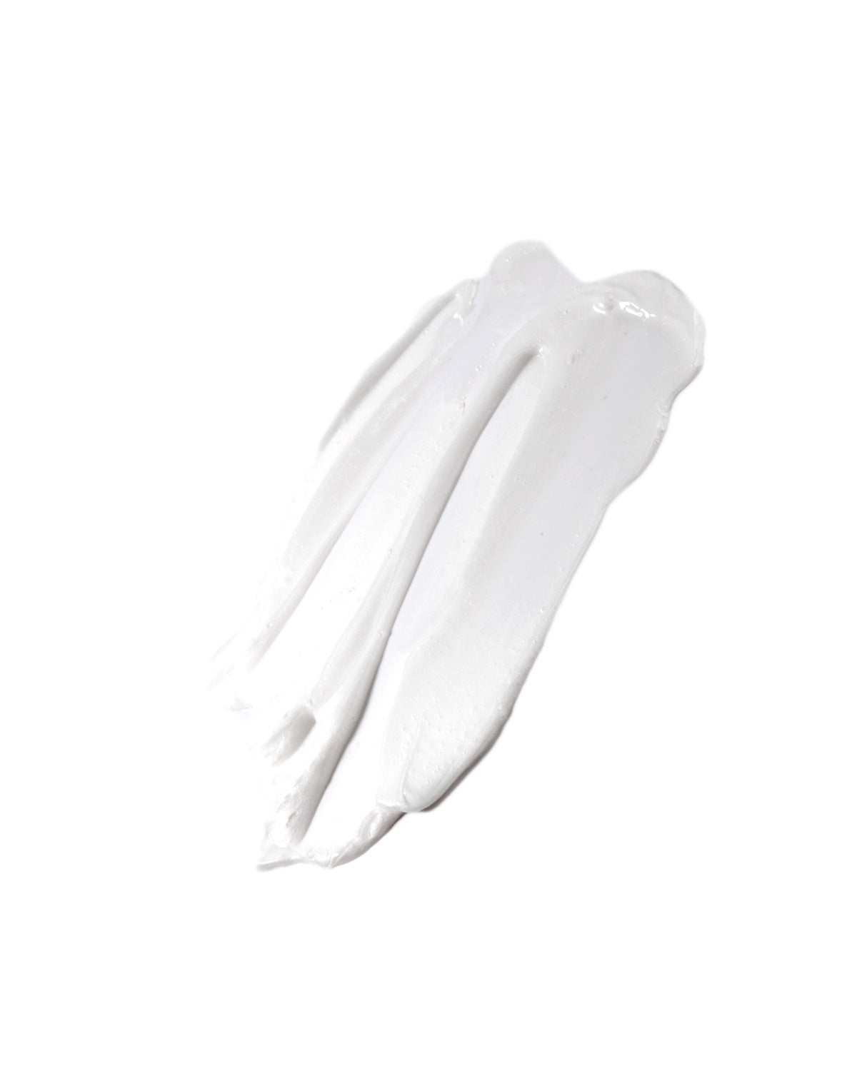 A thick, white, creamy swipe of the Pyunkang Yul Low pH Pore Deep Cleansing Foam product, applied diagonally against a clean, white background, demonstrating the rich, whipped texture.