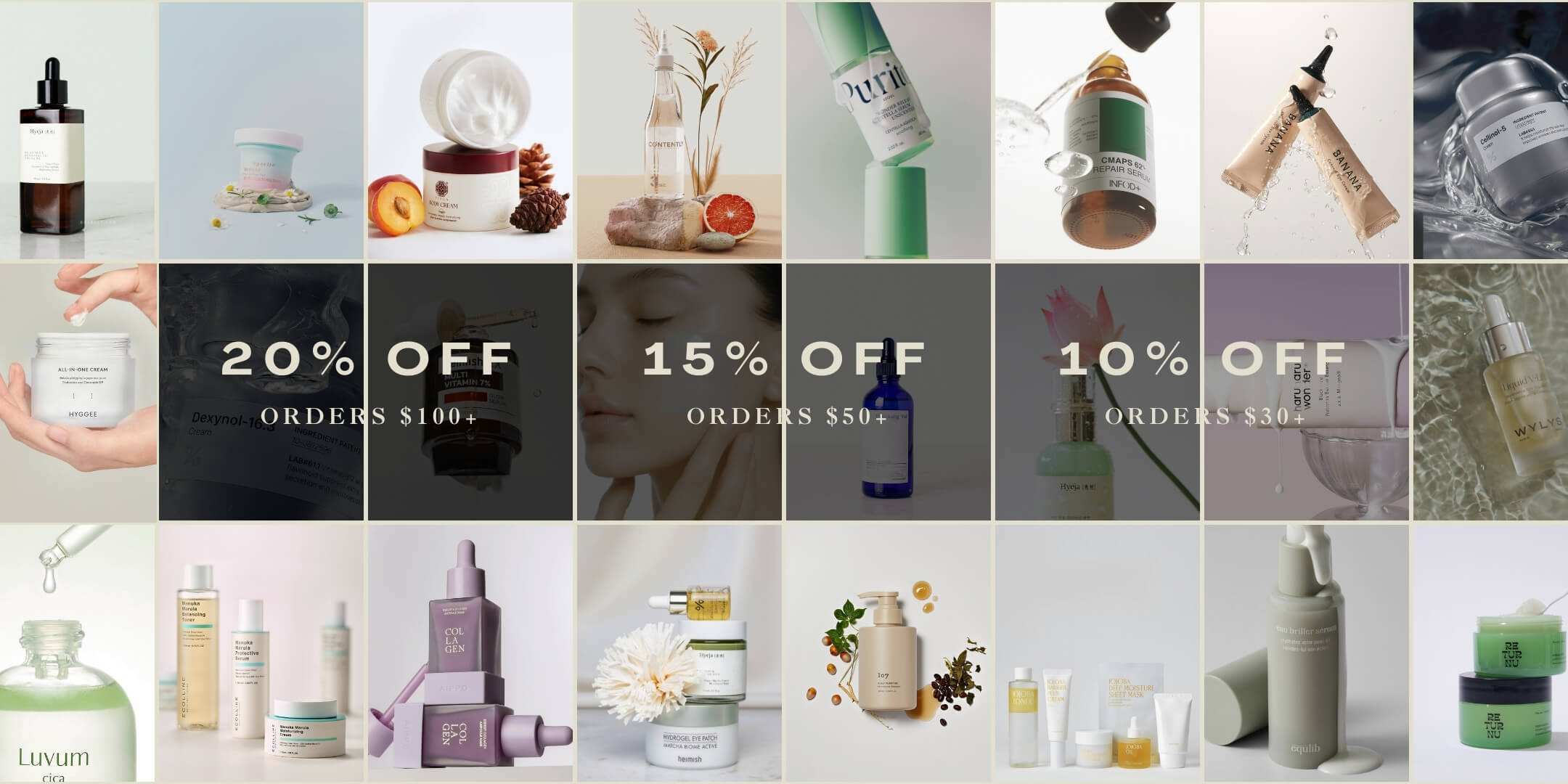 Ohlolly Shop More Save More Tiered Discount Home Page Desktop Showing Lots of different product photos