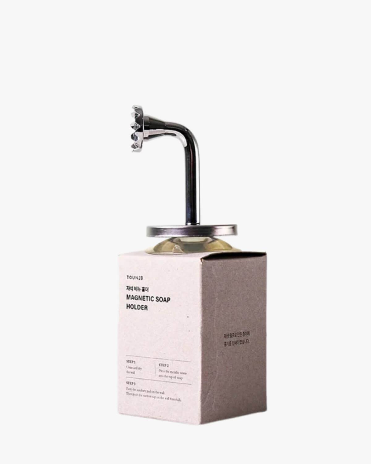 TOUN28 Magnetic Soap Holder with suction cup for solid shampoo and soap bars.