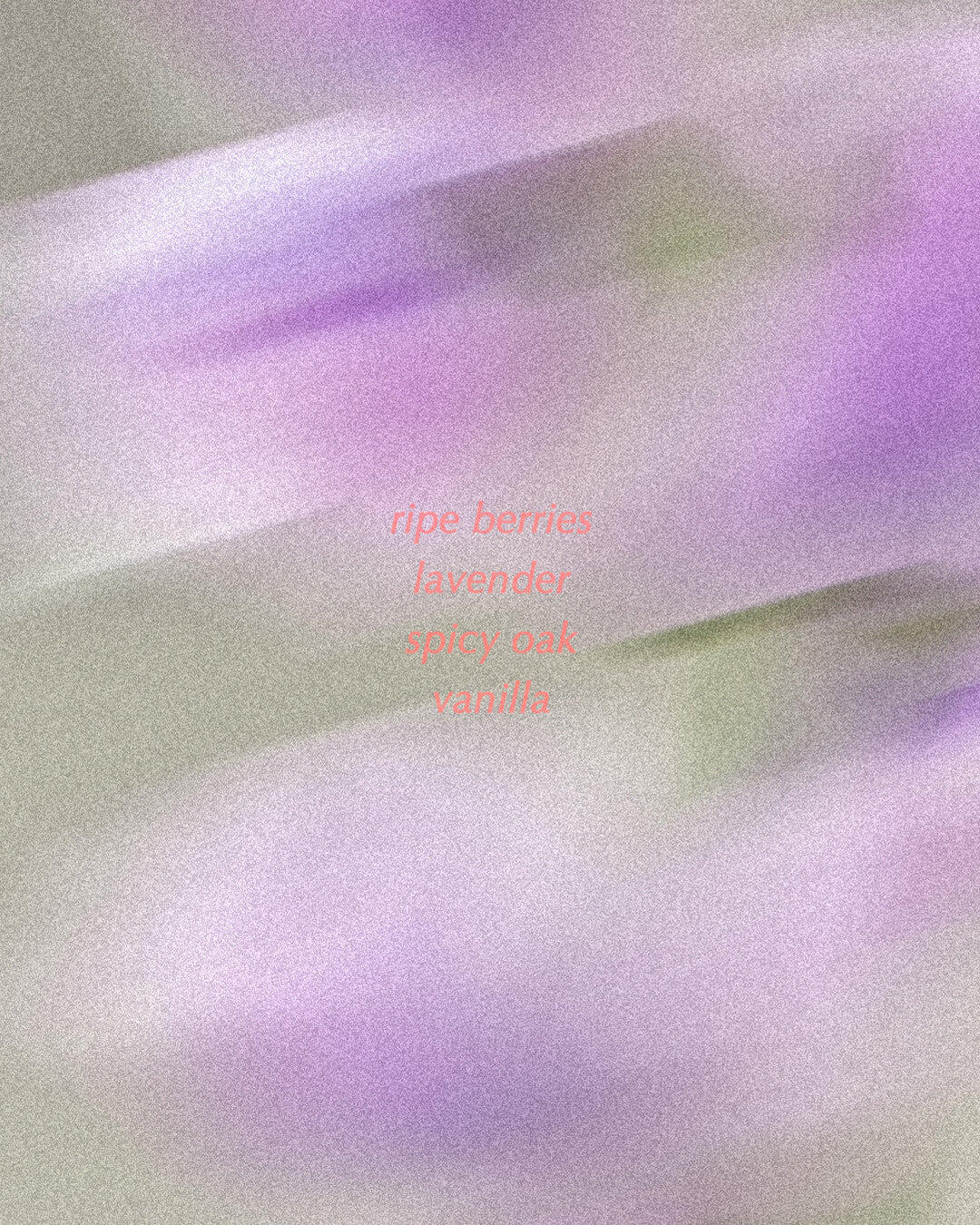 Vinoir Sipping Dusk shower bar with lavender and berry notes, fragrance profiles