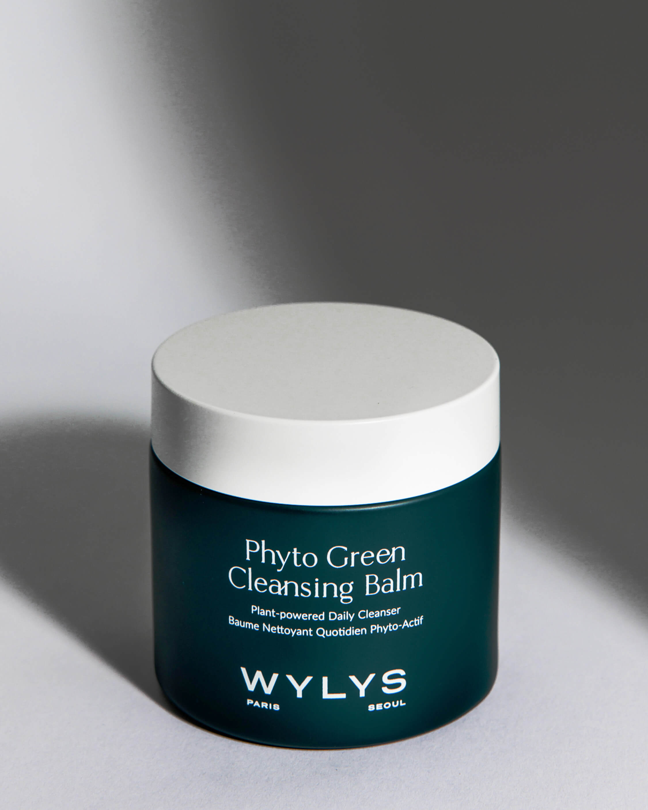 WYLYS Phyto Green Cleansing Balm – Luxurious balm-to-oil cleanser that removes makeup, SPF, and impurities while nourishing skin with botanical oils, Plant Powered Oil-based Daily Cleansing Balm All Natural Fresh First Cleanser All Skin Types. Hero.