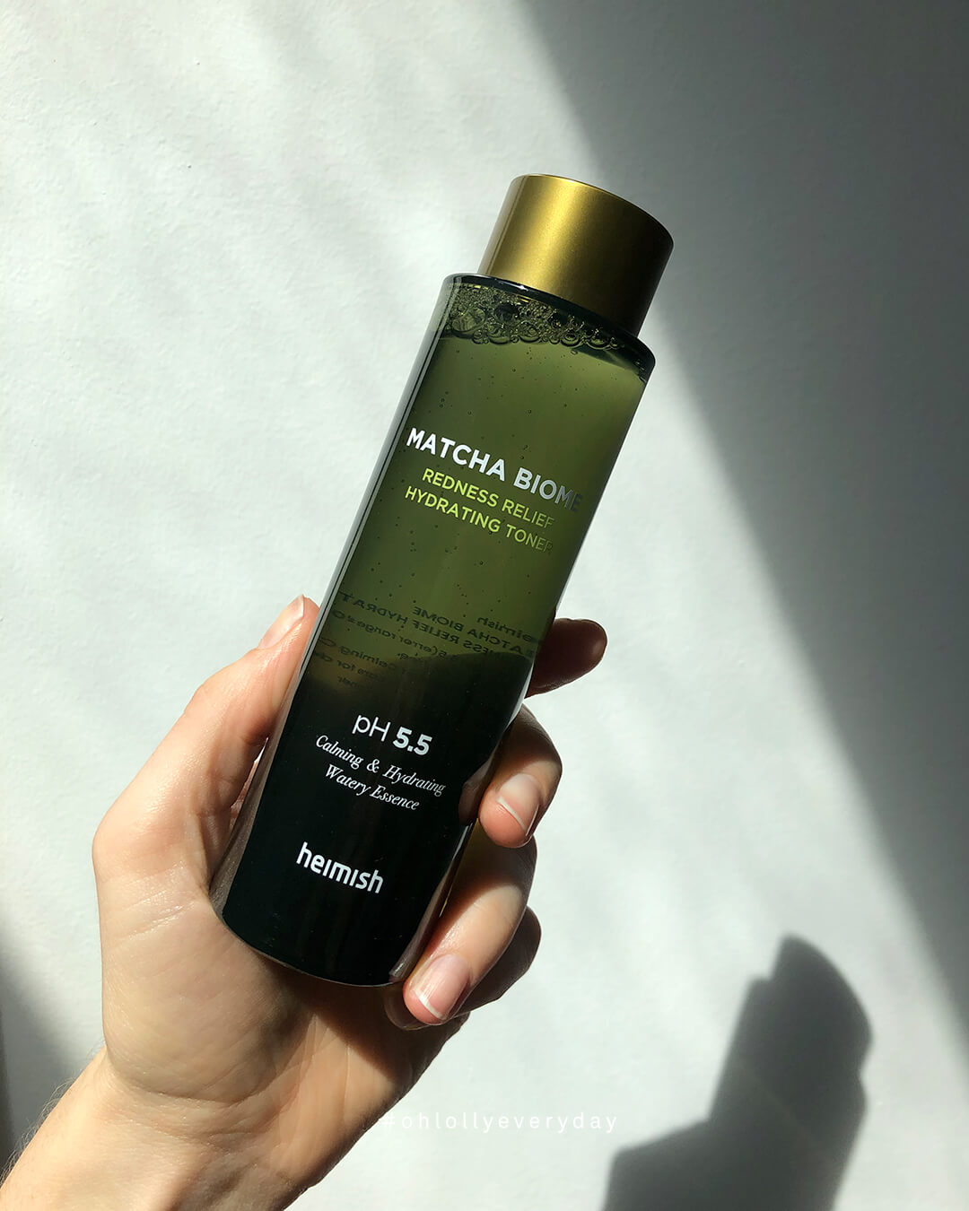 Heimish Matcha Biome Redness Relief Hydrating Toner with Hand Ohlolly Korean Skincare