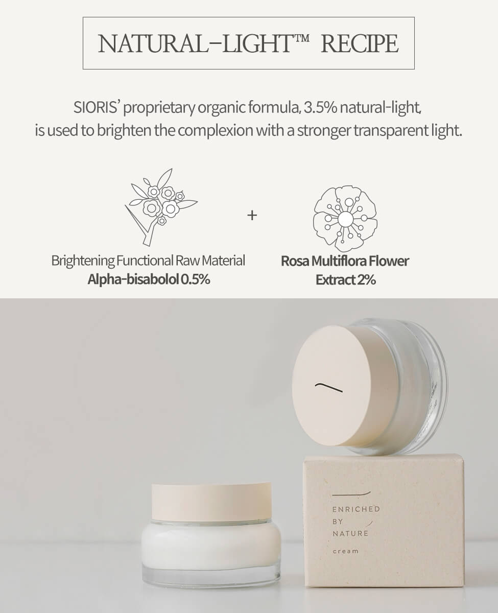 Sioris Enriched by Nature Cream for smooth radiant complexion