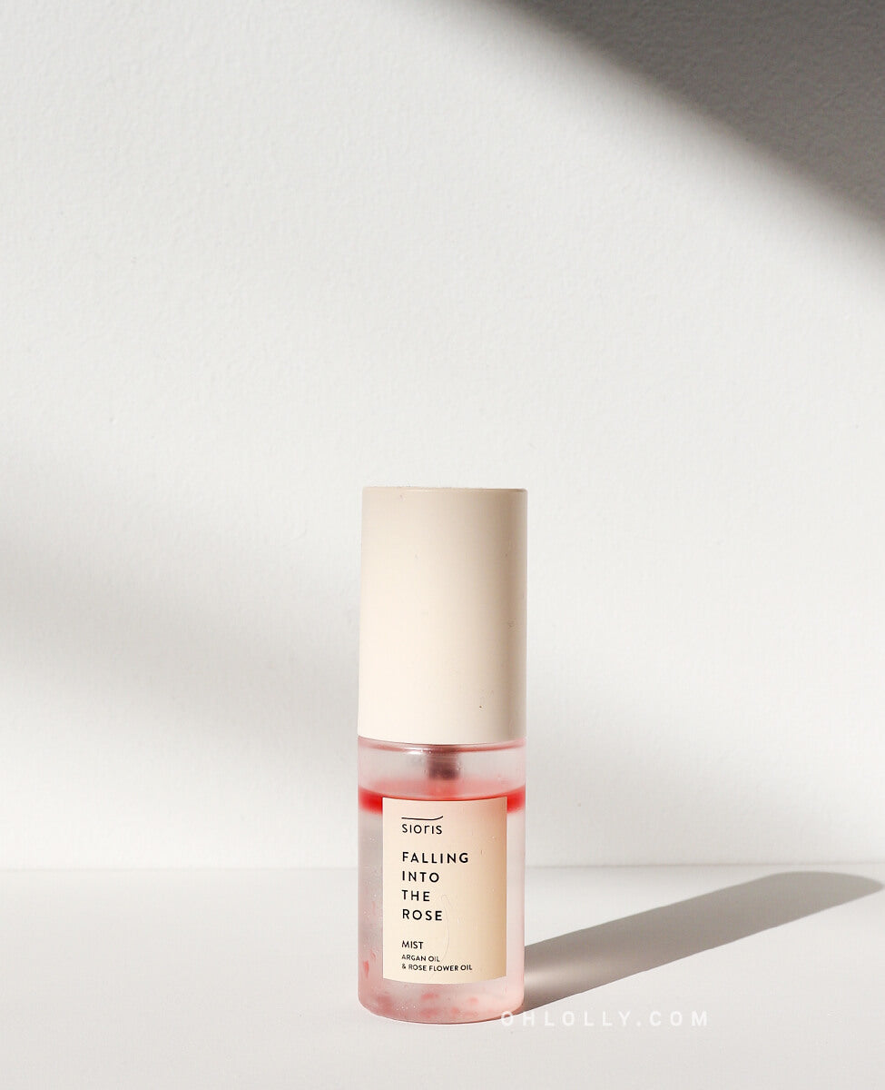 Sioris Falling Into The Rose Mist, small size, with rose water for balancing oily sensitive skin
