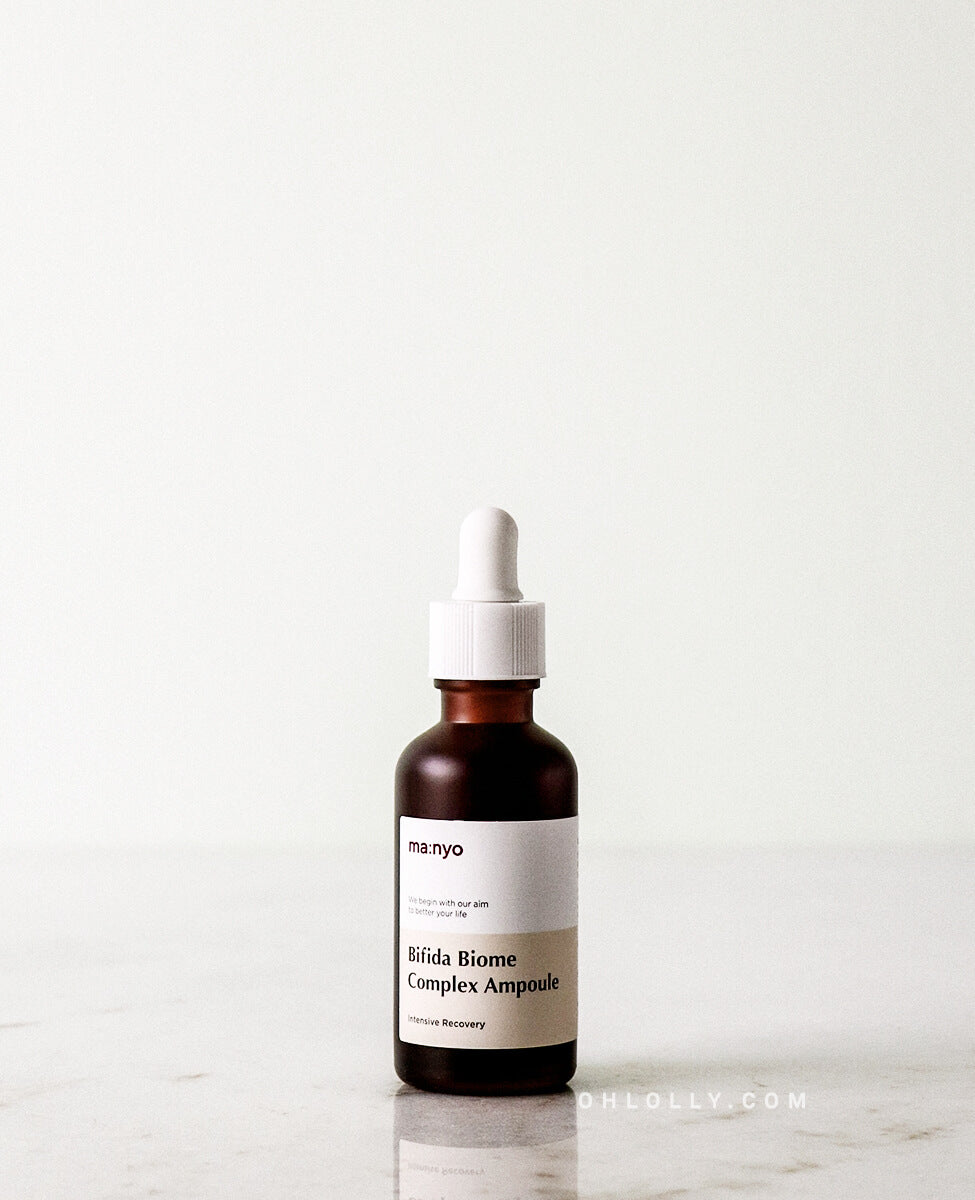ma:nyo Bifida Biome Complex Ampoule_Strengthening Probiotic Serum, front, table top