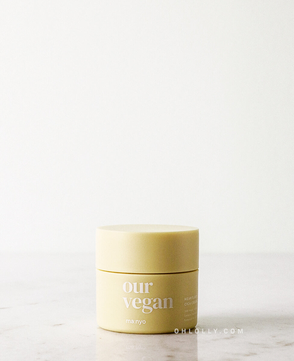 ma:nyo Our Vegan Heartleaf Cica Cream_Low pH All-Purpose Moisture Cream, front, table top