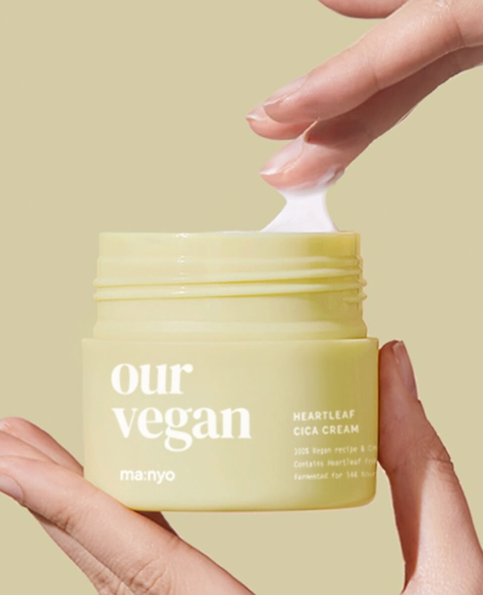 ma:nyo Our Vegan Heartleaf Cica Cream_Low pH All-Purpose Moisture Cream, texture, facial moisturizer