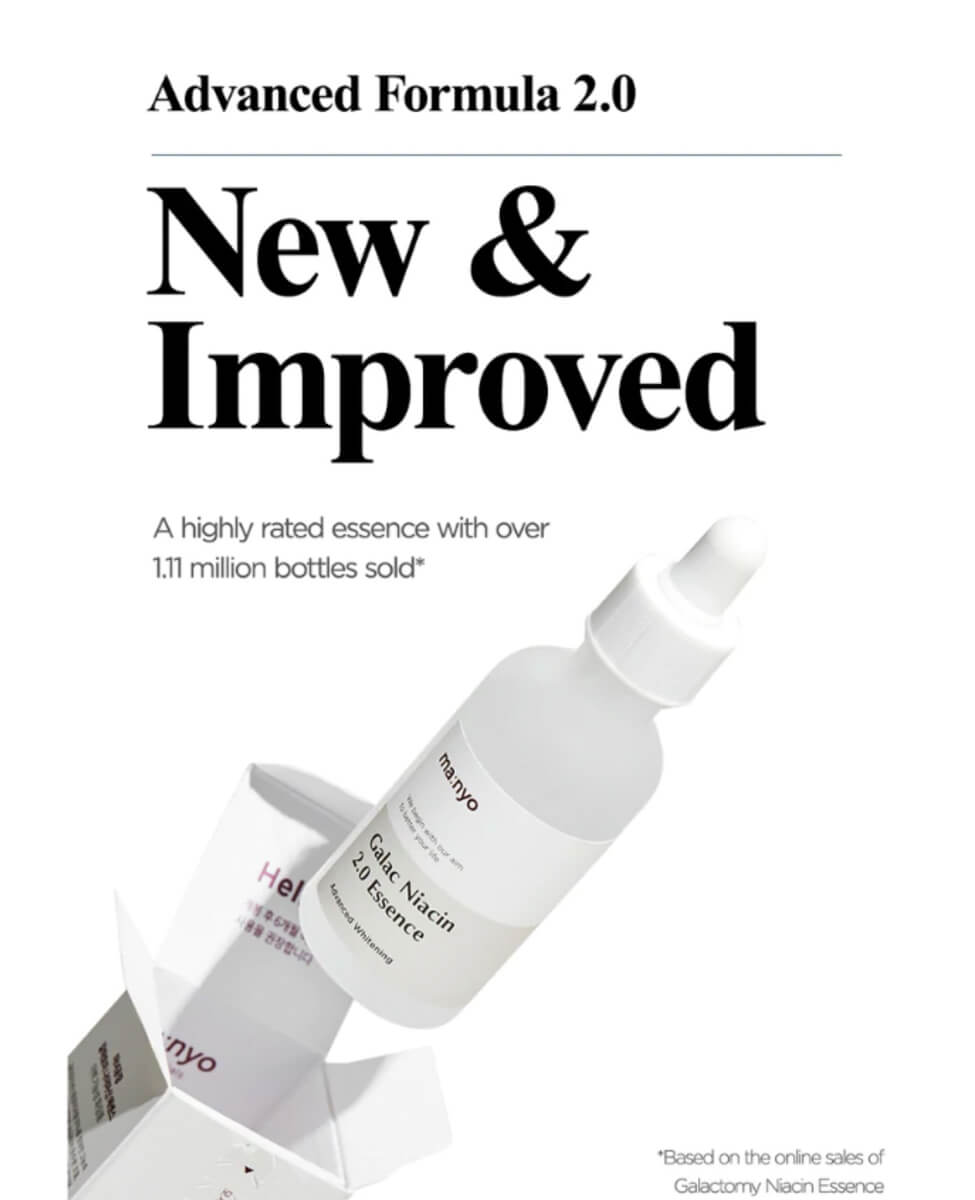 ma:nyo Galac Niacin 2.0 Essence_K-Beauty Cult Face, Brightening Essence, new and improved, 1.11 million bottles sold, advanced formula
