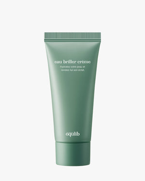 Equlib Eau Briller Crème tube (green) for hydration and radiance. K-Beauty moisturizer with Eosidin and CICA Quatre for skin.