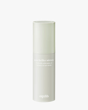 Equlib Eau Briller Sérum bottle, a K-Beauty brightening serum with BRTN Quatre for a dewy, glowing skin look.