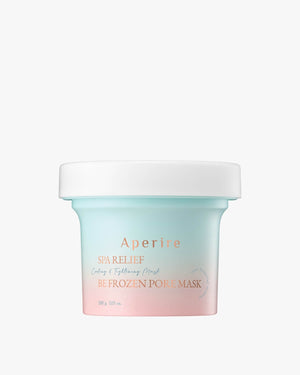 Close-up of the Aperire Spa Relief Cooling & Tightening Be Frozen Pore Mask jumbo jar, 200g/7.05 oz.