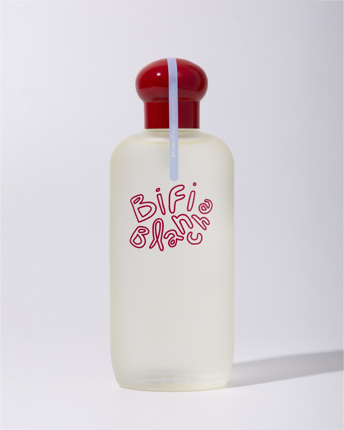 Front view of Bifi Blanche Microbiome Cleansing Oil in a frosted glass bottle.