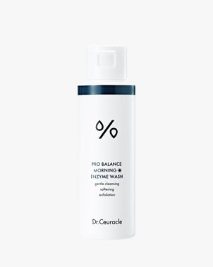 Pro Balance Morning Enzyme Wash ingredients: 5 Probiotics Complex, pH 5.5, Enzyme for gentle exfoliation, and Hyaluronic Acid.