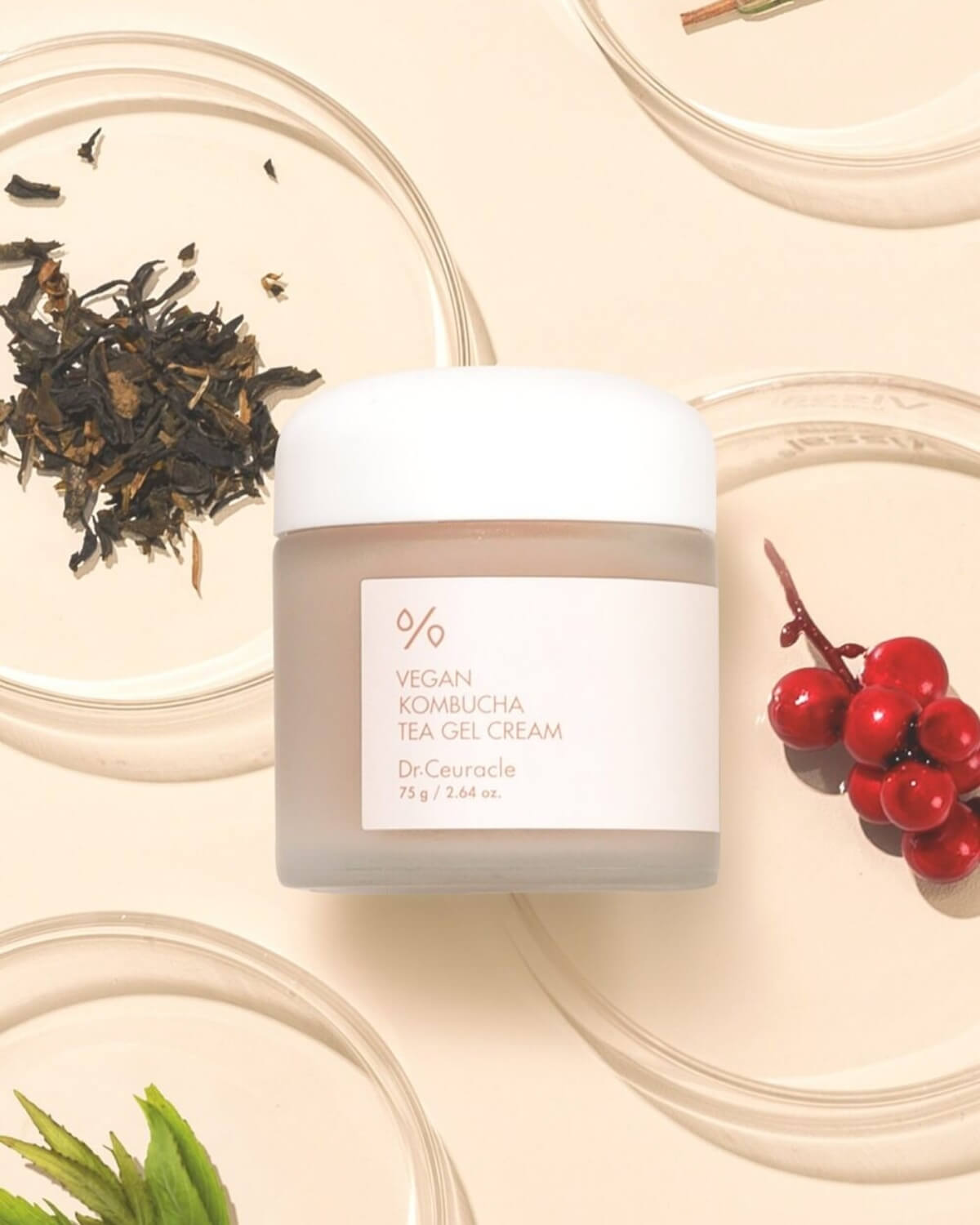 Dr.Ceuracle Vegan Kombucha Tea Gel Cream_Ultra Hydrating Lightweight Moisturizer
