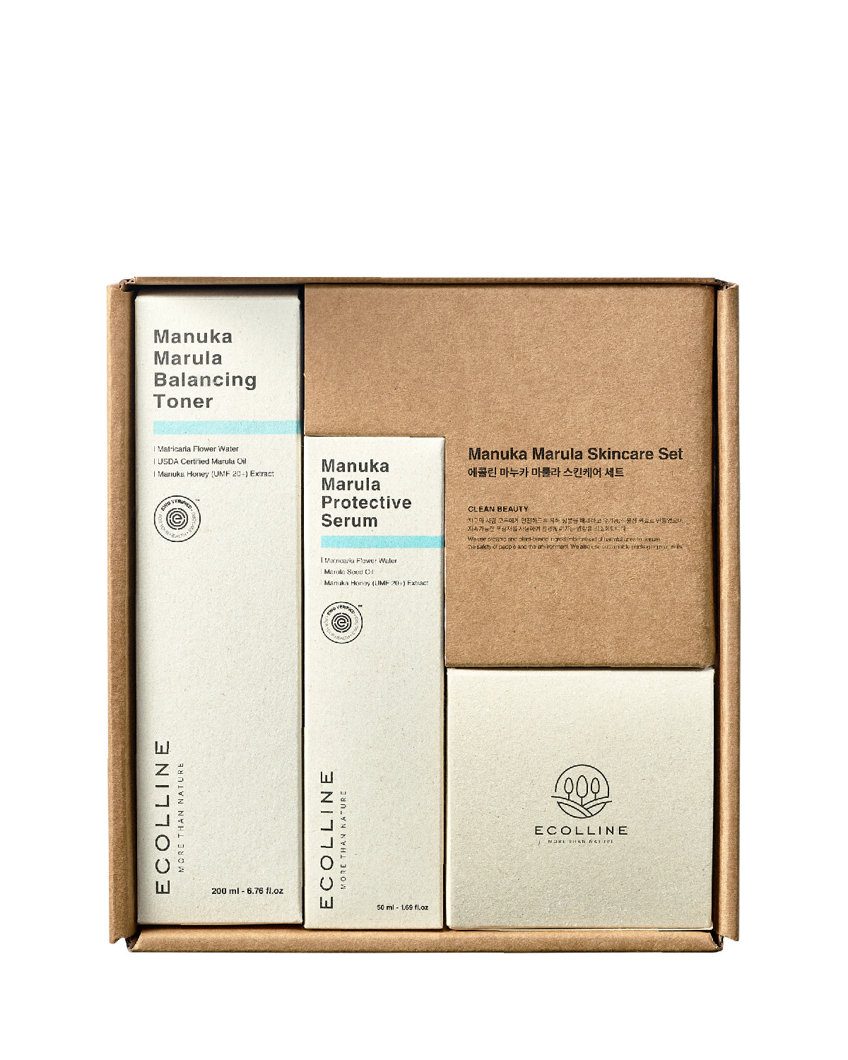Ecolline Manuka Marula 3-Step Gift Set_Complete Hydration & Antioxidant Skincare Trio