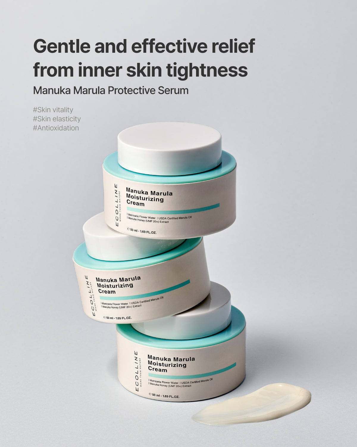 Ecolline Manuka Marula Moisturizing Cream_Organic Barrier-Strengthening Moisturizer