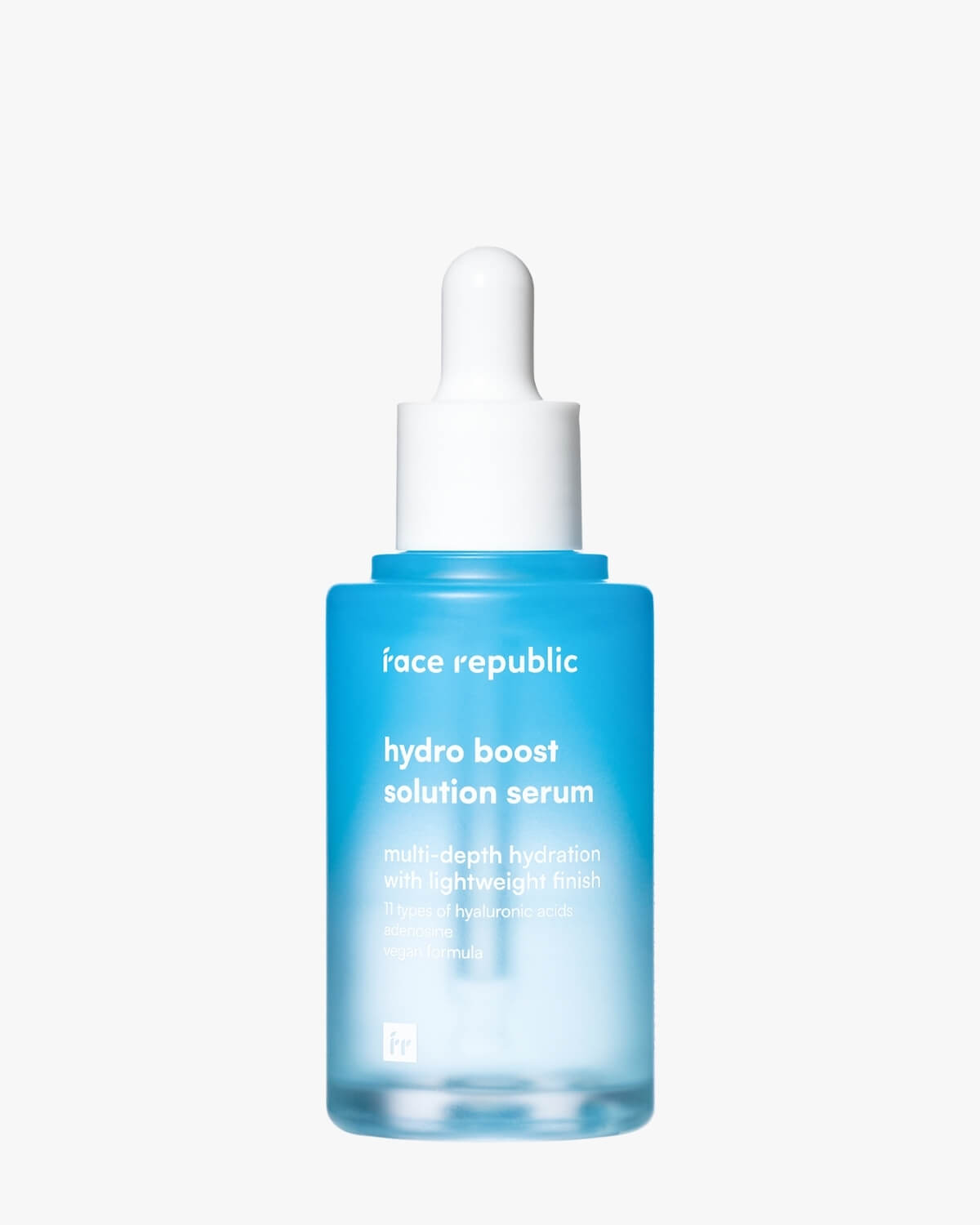 Face Republic Hydro Boost Solution Serum bottle with dropper.