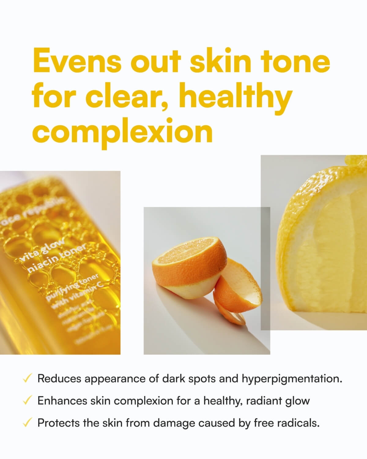 Skincare benefits of Face Republic toner for hyperpigmentation and radiant skin glow.