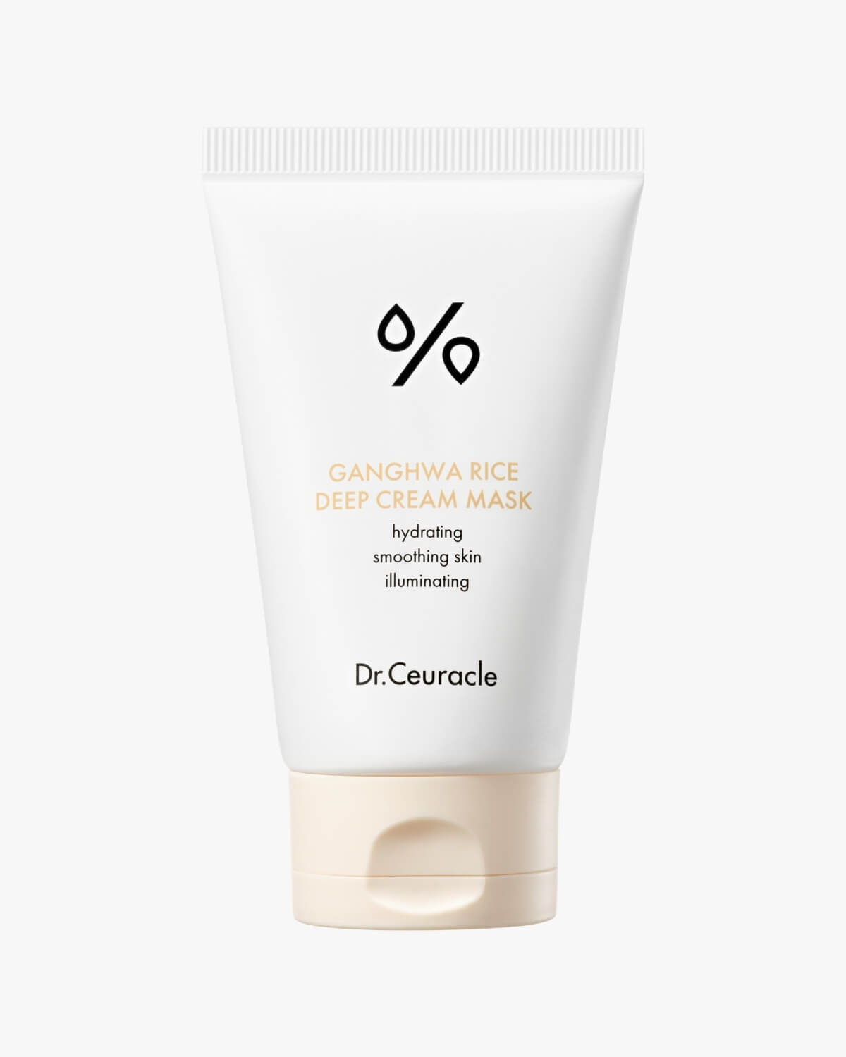 Dr. Ceuracle Ganghwa Rice Deep Cream Mask tube in a white squeeze packaging.