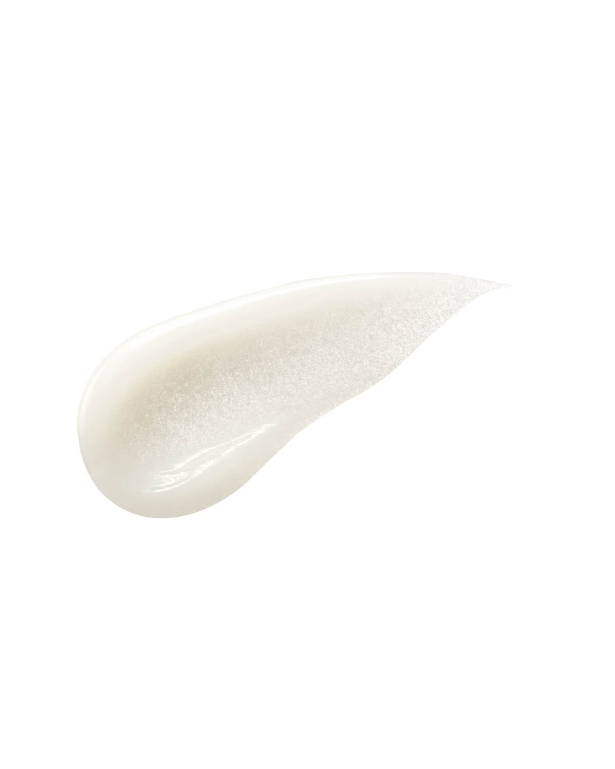 Swatch of glossy white Dr. Ceuracle Ganghwa Rice Deep Cream Mask cream on a plain background.