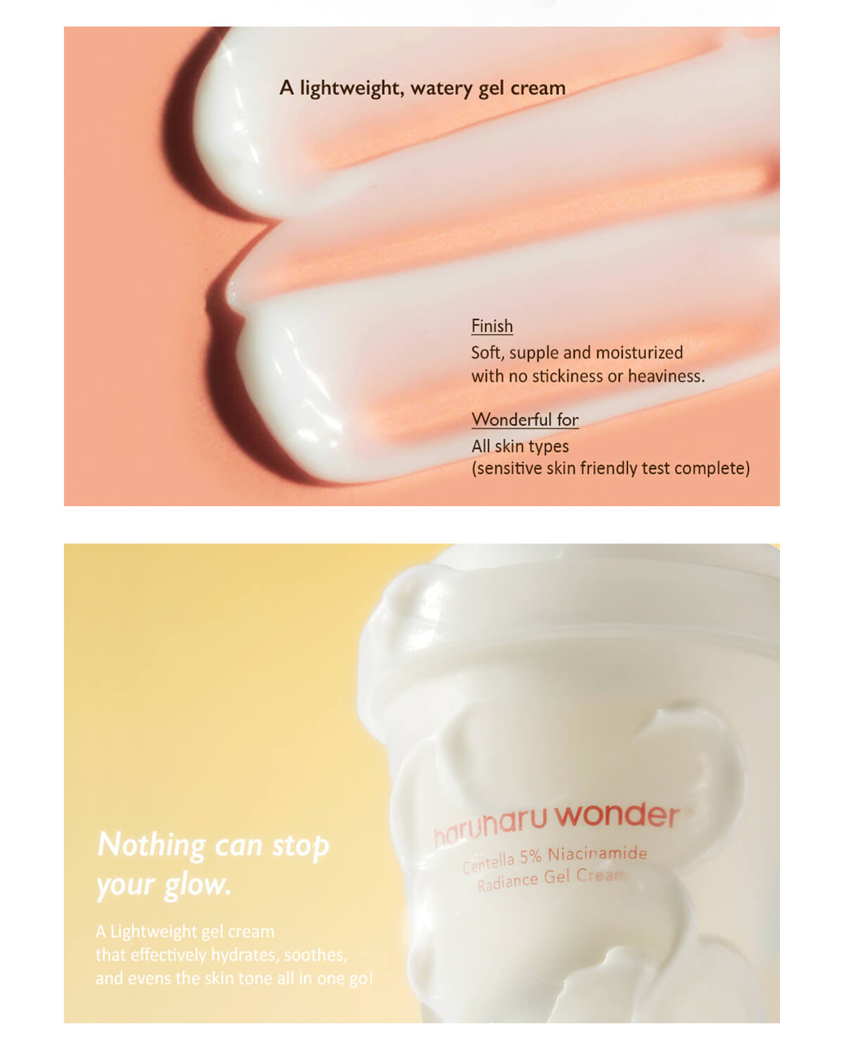 haruharu wonder Centella 5% Niacinamide Radiance Gel Cream