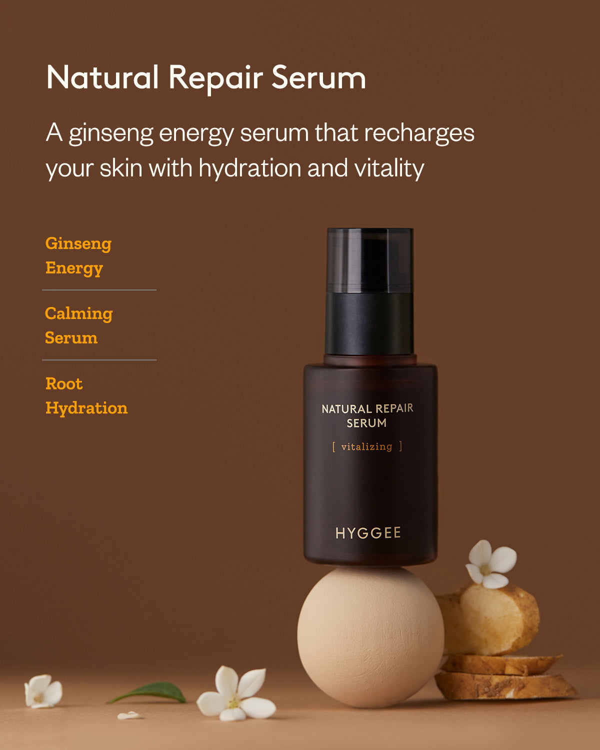 Hyggee Natural Repair Serum_Deeply Nourishing & Revitalizing Red Ginseng Serum