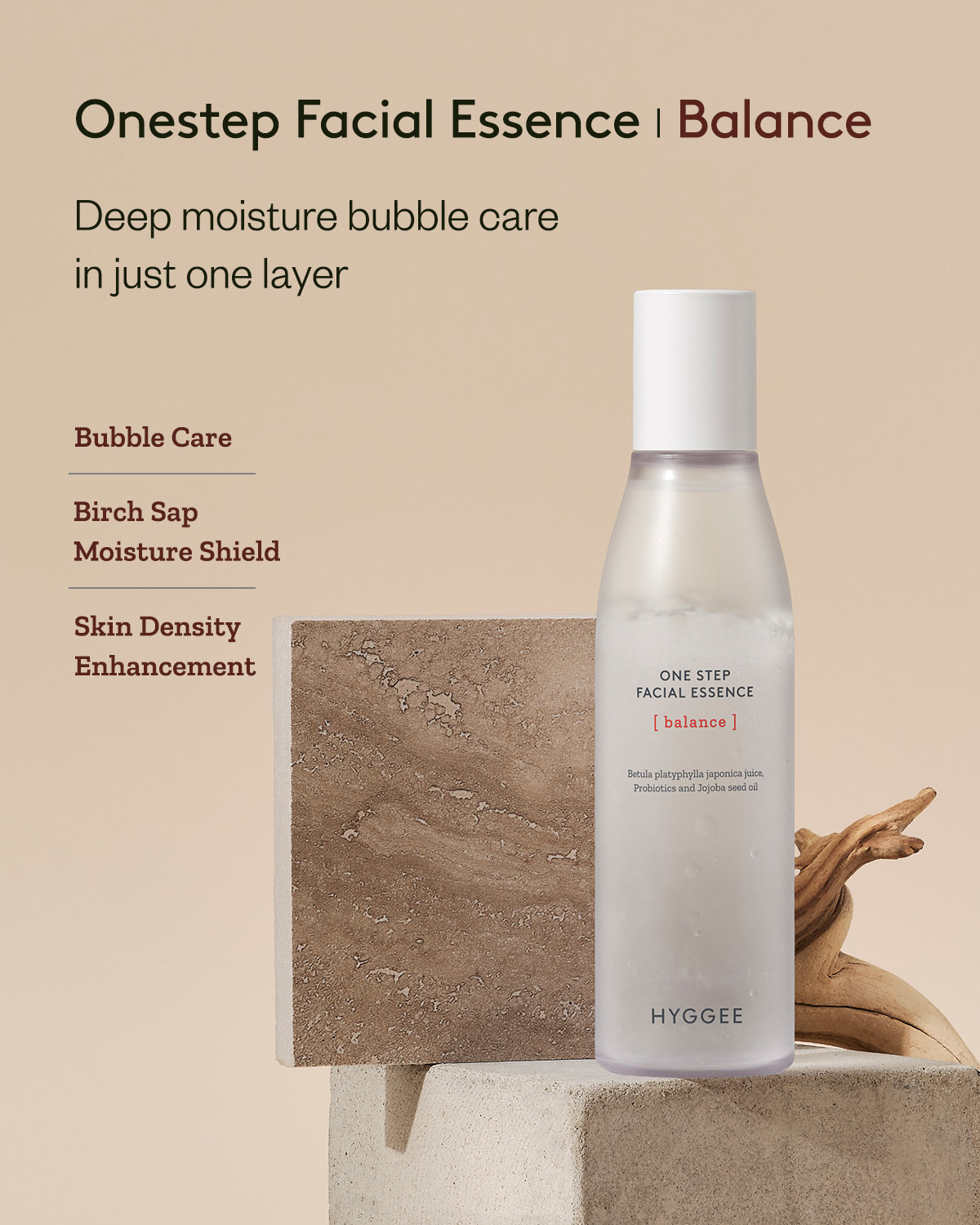 Hyggee Onestep Facial Essence|Balance_Hydrating and Balancing Oil Essence for a Radiant Complexion