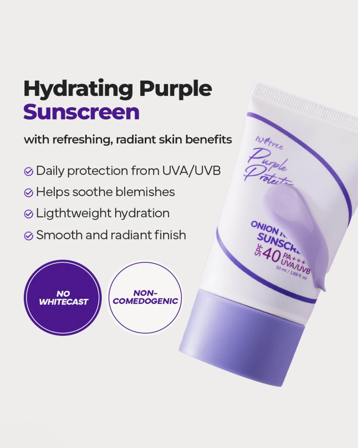 Isntree Onion Newpair Sunscreen_Hydrating and Blemish-Soothing Complete Daily Sunscreen