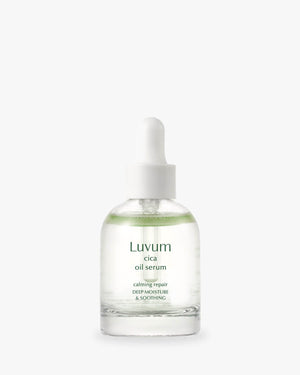 Luvum Cica Oil Serum, 30ml. Deep moisture, soothing and calming repair for dry, sensitive skin. K-Beauty.