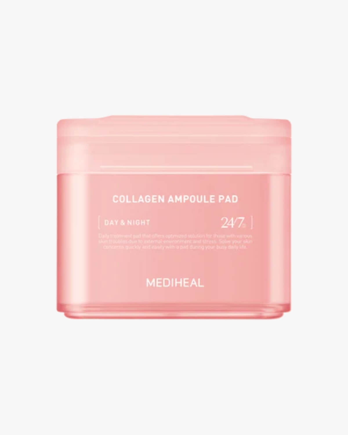 Mediheal Collagen Ampoule Pad_Collagen-boosting Multi-tasking Treatment, product hero image on a white background