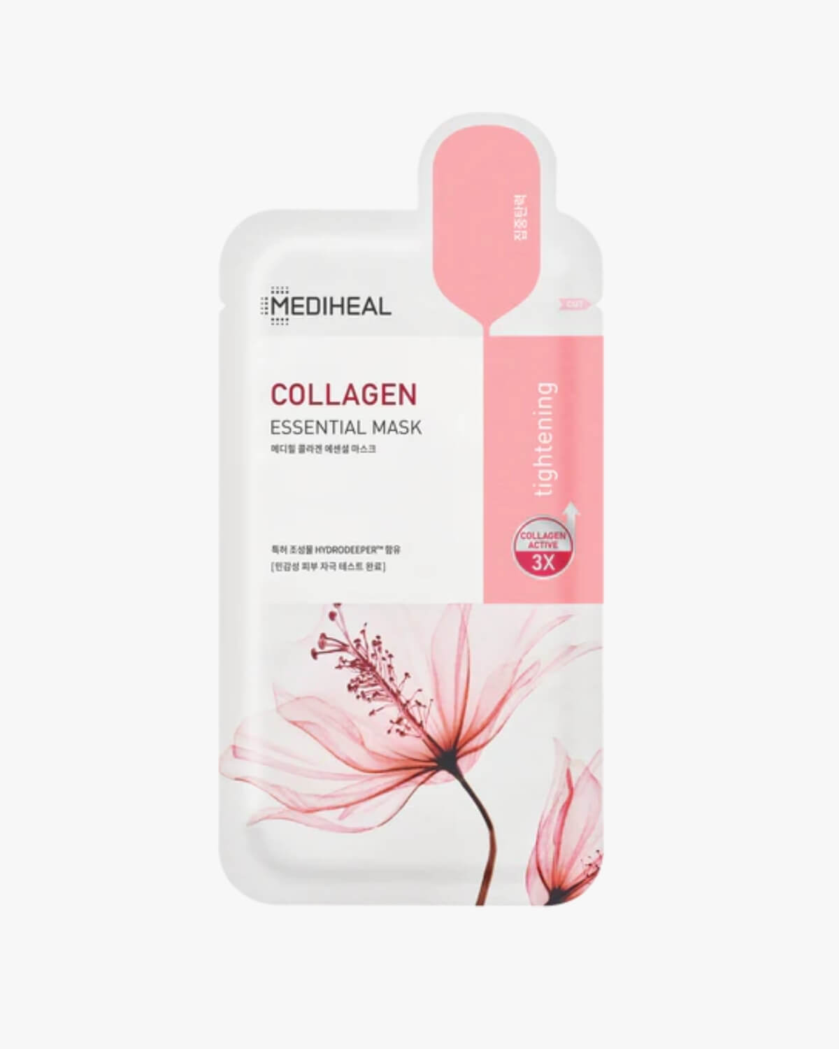 Mediheal Collagen Essential Mask_Revitalizing & Firming Sheet Mask, hero image on a white background