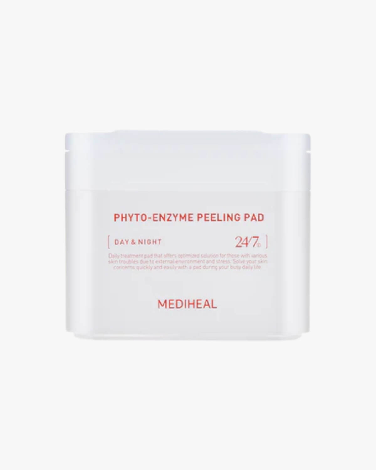 Mediheal Phyto-Enzyme Peeling Pad_Pore-Minimizing Mask Treatment Pad, product hero image on a white backgound